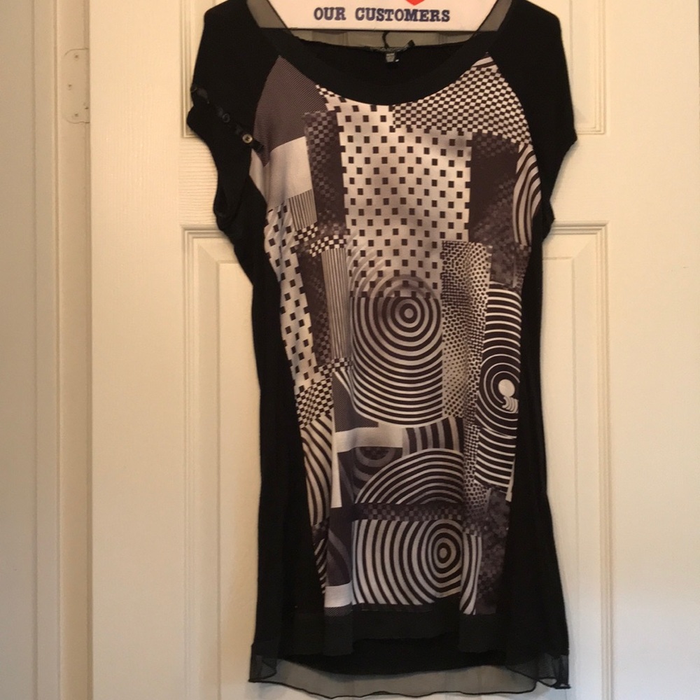 Party tunic modern graphics